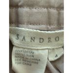 Sandro  Paris Pants Womens Size 4 Light Pink 100% Linen Pockets Drawstring‎ Photo 1