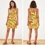 Farm Rio NWOT  Fruit Lovers Mini button down mini linen Dress sz L Photo 1