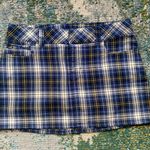 Abercrombie & Fitch Vintage Y2K navy plaid school girl mini pencil skirt, size 4 Photo 0