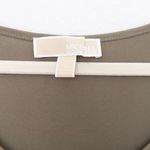 Michael Kors Womens Maxi Dress Olive Green Sleeveless Minimalist Chic Lagenlook Green Size L Photo 5