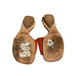 Jeffrey Campbell ORANGE RAFFIA AND LEATHER SLIDE FLATS (8) Photo 8