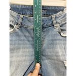 Maurice's Light Wash Distressed Capri Jeans Size 4 Low Rise Pockets Photo 1