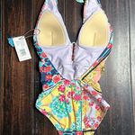 Johnny Was One piece halter top bathing suit swimsuit pool Beach Resort BoHo coastal Photo 3