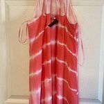 PaperMoon NWT  brand dress featuring a pink and white tie-dye pattern size M Photo 0