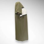 Tommy Hilfiger  Green Flag Crew T-Shirt Dress Stud Embellishments Large | NWT Photo 3