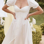 House Of CB Ellery Linen Blend Dress Photo 0