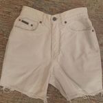 Calvin Klein White High waisted  Shorts VINTAGE Photo 0