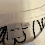 Maeve  Anthropologie Puff Sleeve Embroidered Pullover size Medium Photo 4