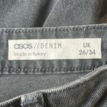 ASOS NWT Skinny Jeans Womens 26 Washed Black Stretch High Waisted Minimalist Photo 3