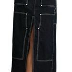 Pilcro  Carpenter Front-Slit Maxi Skirt size 6 sold out -Anthropology dark denim Photo 0