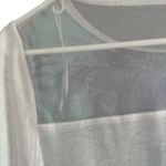 Puma  Blue & White Multicolor Colorful Floral Tropical Casual T-Shirt Women Sz L Photo 8