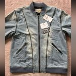 Sandrine Rose Women’s Original Zip Bomber Vermont Denim Full Zip Jacket Sz M NWT Size M Photo 1