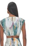 Andrea Iyamah Halima Cropped Top Abstract Bark Print NWT Size Small Photo 2