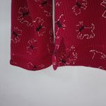 Delicates  S Red Black Scottie Dog Thermal Top Photo 6