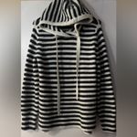 Gap Black and White Striped women’s Hoodie Sweater. Size S Photo 3