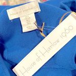 House of Harlow  1960 SLEEVELESS BLUE KNIT BODYCON OPEN BACK RACERBACK DRESS L Photo 7