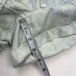 ALC Frank A.L.C. Davidson Cloud Blue Bleached Linen Blend Paper Bag High Rise Short 10 NEW Photo 11