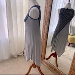 Vintage Spense Brand Asymmetrical Black and White Striped Tank Dress Photo 4