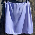 We Wore What  Lavender Satin Mini Skirt Size M NWT Photo 3