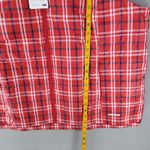 Lands' End NEW Puffer Vest size 1X Goose Down Fill 600 Red Plaid Tartan Photo 3
