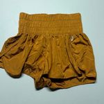 Free People Movement The Way Home Women's Athleisure Shorts in Mustard Yellow S Photo 0