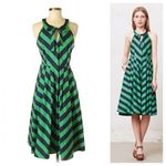 Anthropologie  Emerald‎ Ripple Midi Dress Size 0 Photo 1
