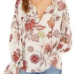 Sanctuary Anthropologie  Prairie Days Smocked Long Sleeve Top Size Large Photo 0