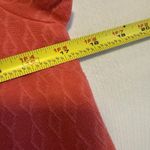 Anthropologie Maeve Women Coral Shift Dress Stretch Crew Neck Textured Design M Photo 12