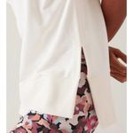 Athleta XL Retroterry V-Neck Sweatshirt Tee Sleeveless Cream Ivory Photo 5