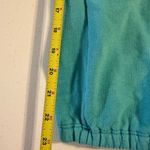 Hollister RARE VTG Y2K  Capri Teal Large Cuffed Pants Blue Logo Women’s Blue Photo 4