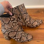 Snakeskin booties Size 6 Photo 0