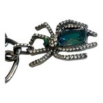 Betsey Johnson NEW  SPIDER CHAIN NECKLACE Chunky Black Chain 18" Goth Halloween Photo 2