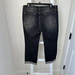 White House | Black Market  Black Cropped Cuffed Jeans with Studded Accents Size 10 Photo 2