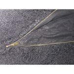 Nanette Lepore  lace black gold zipper woman’s size small top Photo 9