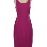 Betsey Johnson  Sleeveless Pink Bodycon Sheath middie Length Dress Size 12 Photo 0