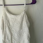 Maurice's White Lace Cami Tank Top M Floral Lined Y2K Coquette Layering Stretchy Photo 1