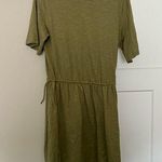 Old Navy  Green Midi Crew Neck Shirt Dress Photo 0