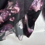 Vince Night Garden Lapel Collar Popover 100% Silk Rose Print Blouse W1782 Sz XS Photo 5