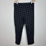 Zac & Rachel Dress Pants Womens 12 Black Windowpane Pull On Ankle Stretch Office Photo 3