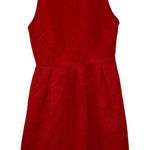 Moulinette Soeurs  Red Textured Sleeveless Dress Photo 0
