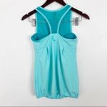 Lole Racerback Teal Athletic Mesh Workout Tank Top Built In Sports Bra Size XS Photo 7