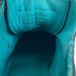 Pskaufman Crosswalk Oxford Ankle Boots Hand Paint Metallic Cap Toe Size 7 Black Photo 9