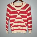 Madewell  Wallace Prism Open Coral Sweater 100% cotton long sleeve sweater XS Photo 2