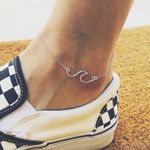 Boutique wave silver anklet Photo 0