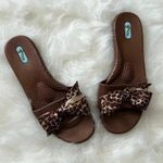 OKA b women’s sandals medium leopard bow Gold Size undefined Photo 1