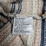 Liz Claiborne Y2K Cream Textured Striped Boxy Linen Blend Cardigan Size Large Photo 5