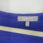 Habitat  Blue Midi Shirt Dress Minimalist Lagenlook Pocket Short Sleeve Size XL Photo 8