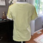 Adidas  Originals 3-Stripes Trefoil Ringer Tee Yellow White T-Shirt Size Medium Photo 4