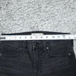 Madewell 9" Mid High Rise Skinny Jeans Ripped Distressed Size 25 Black Sea H2230 Photo 10