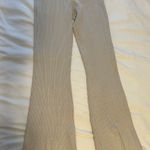 Abercrombie & Fitch Ribbed Front Slit Wide Leg Pants  Photo 1